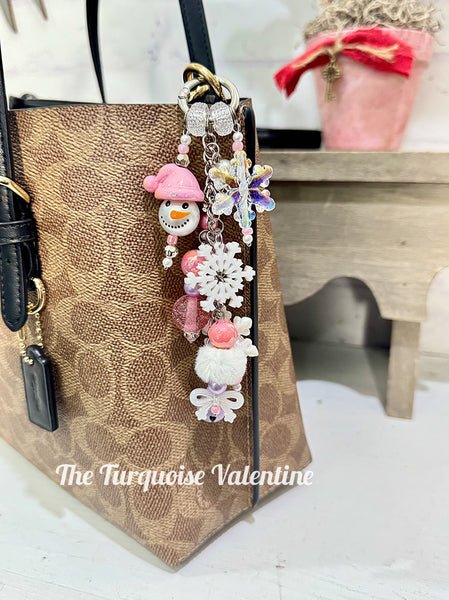 Snowflake bag charm DIY kit