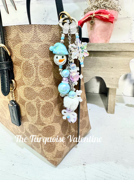 Snowflake bag charm DIY kit