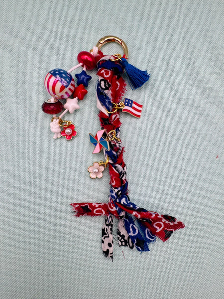Patriotic bag charm kit