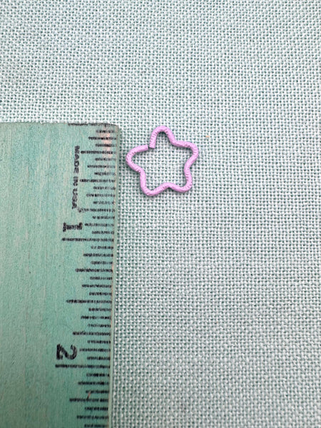 Pastel star shaped metal jump rings