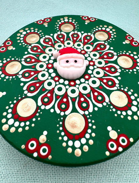 GIngerbread, Santa and snowflake flatbacks