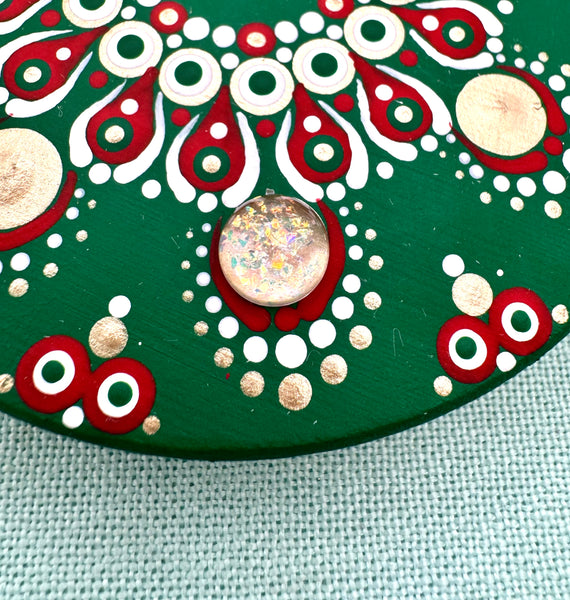 10mm clear glitter flatback rounds