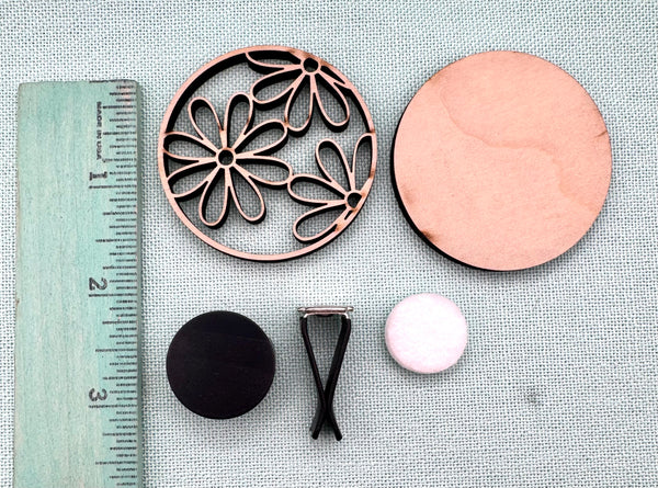Flower car air vent clip DIY kit