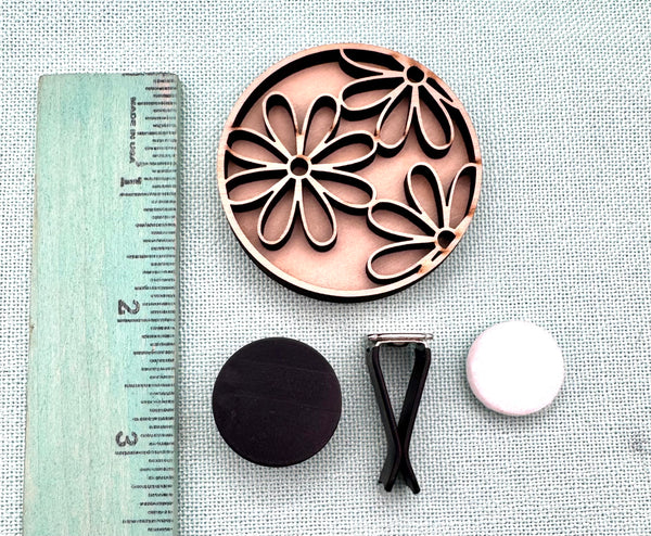 Flower car air vent clip DIY kit
