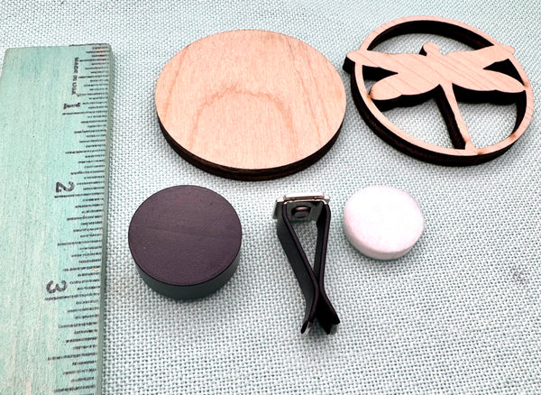 Dragonfly car air vent clip DIY kit