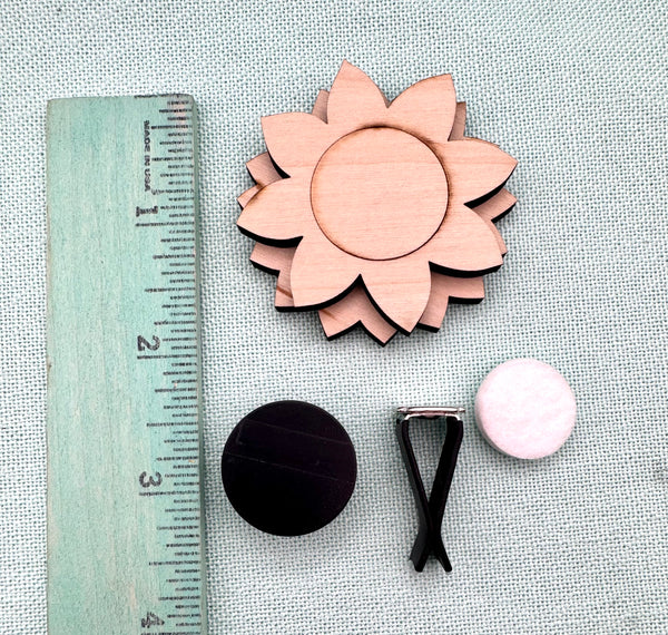 Sunflower car air vent clip DIY kit