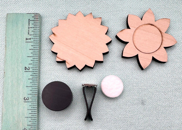 Sunflower car air vent clip DIY kit