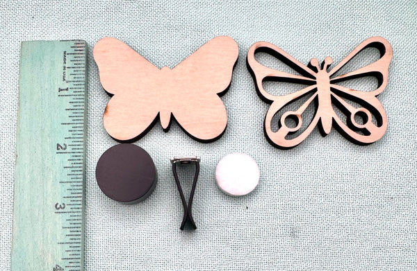Butterfly car air vent clip DIY kit