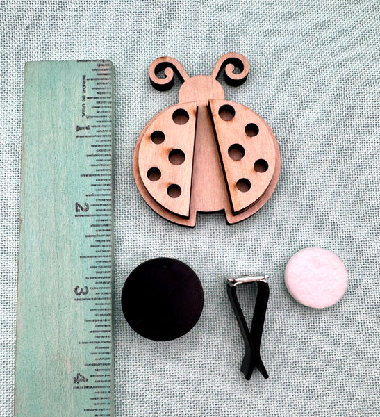 Lady bug car air vent clip DIY kit