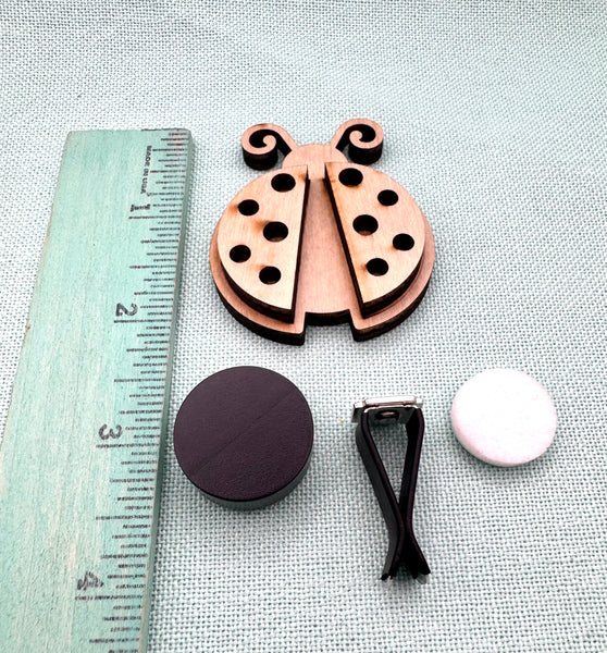 Lady bug car air vent clip DIY kit