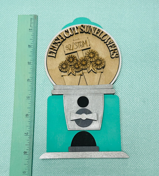 Sunflower insert for interchangeable gumball machine DIY