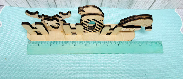 Standing HO HO HO DIY kit