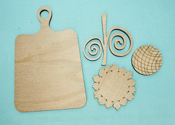 Sunflower on a cutting board DIY kit