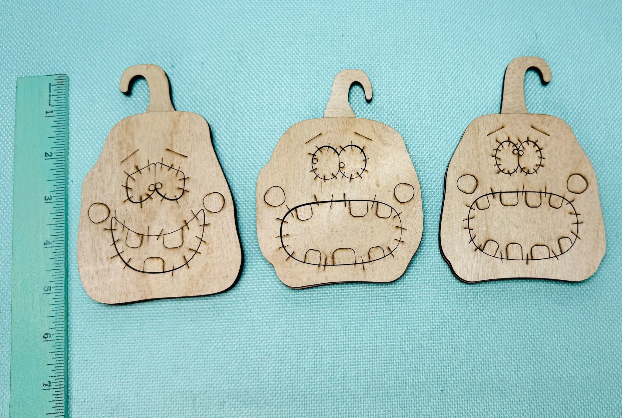 Pumpkin trio pumpkin shelf sitters DIY ktit