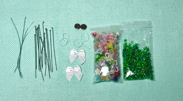 Beaded flower bouquet DIY kit