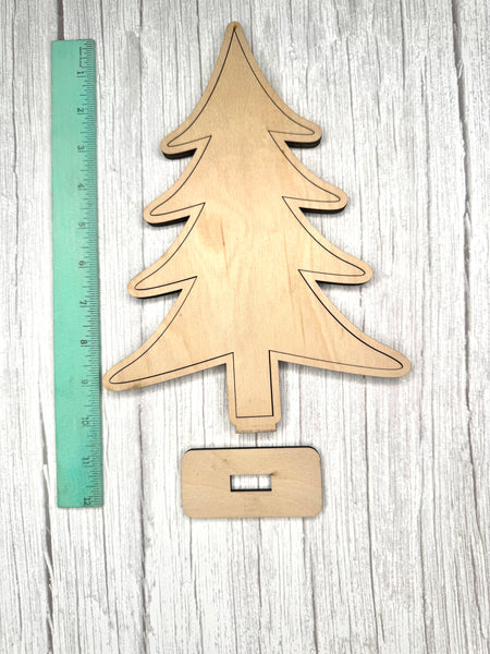 Standing tree outline DIY kit