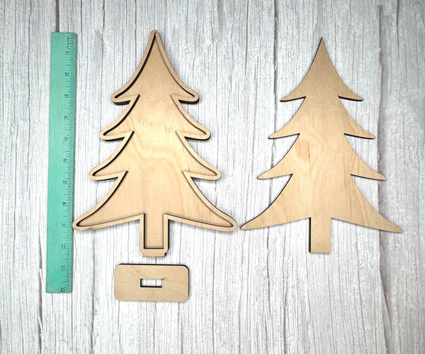 Standing tree outline DIY kit