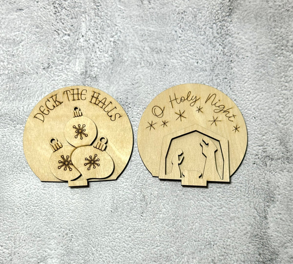 Set of 2 Christmas inserts DIY