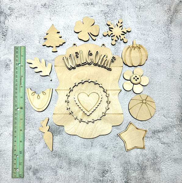 Interchangeable Welcome sign DIY