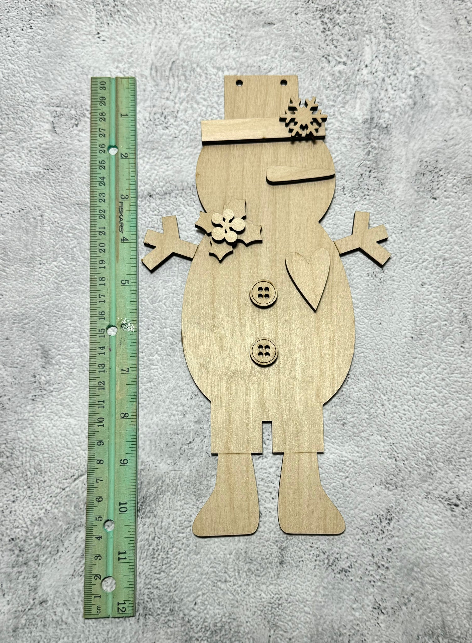 Hanging snowman DIY