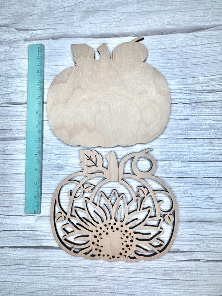 Filagree sunflower pumpkin DIY