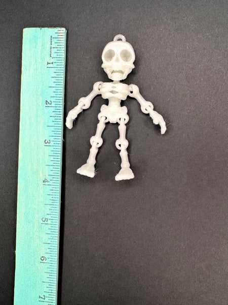 3D printed glow in the dark skeleton (blue or green)