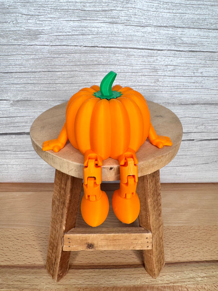 3D printed dangle leg pumpkin