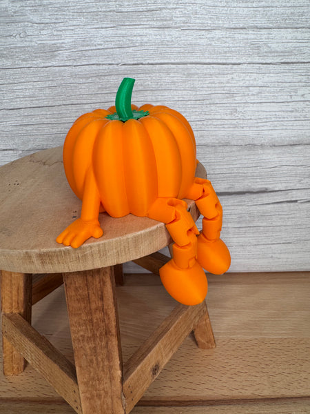 3D printed dangle leg pumpkin