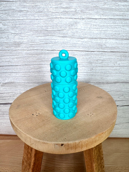 3D printed lip balm holder (turquoise)