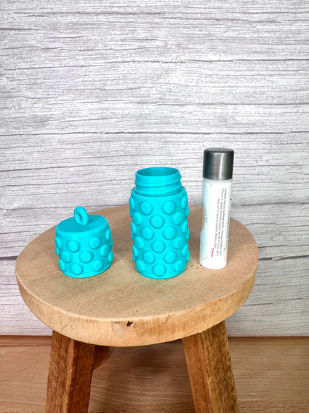 3D printed lip balm holder (turquoise)