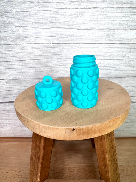 3D printed lip balm holder (turquoise)
