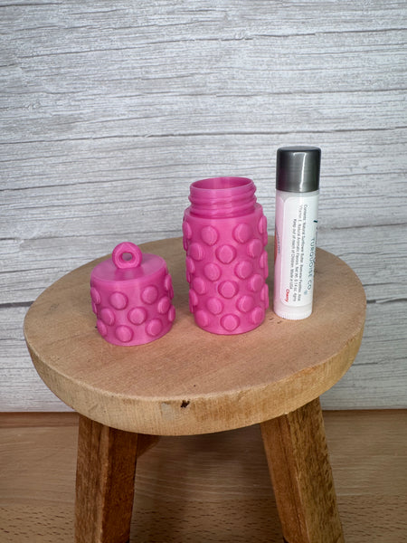3D printed lip balm holder (pink)
