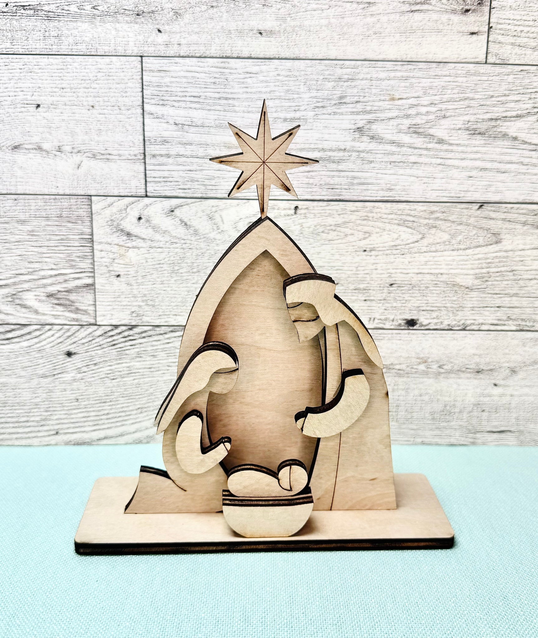 Standing nativity DIY kit