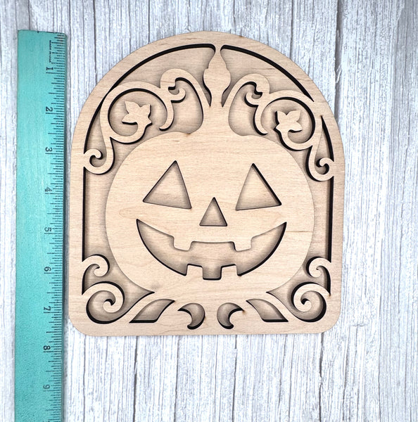 Arched pumpkin sign DIY