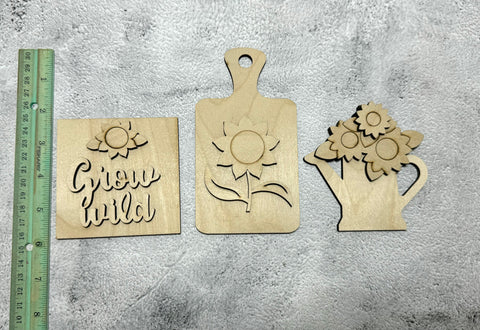 Grow wild sunflower 3 piece set DIY