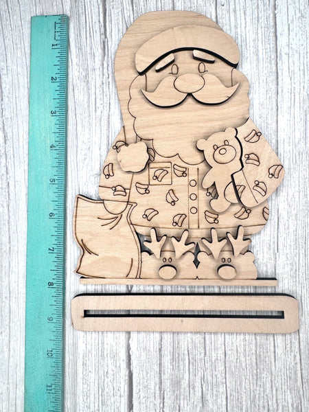 Santa in his pajamas DIY kit