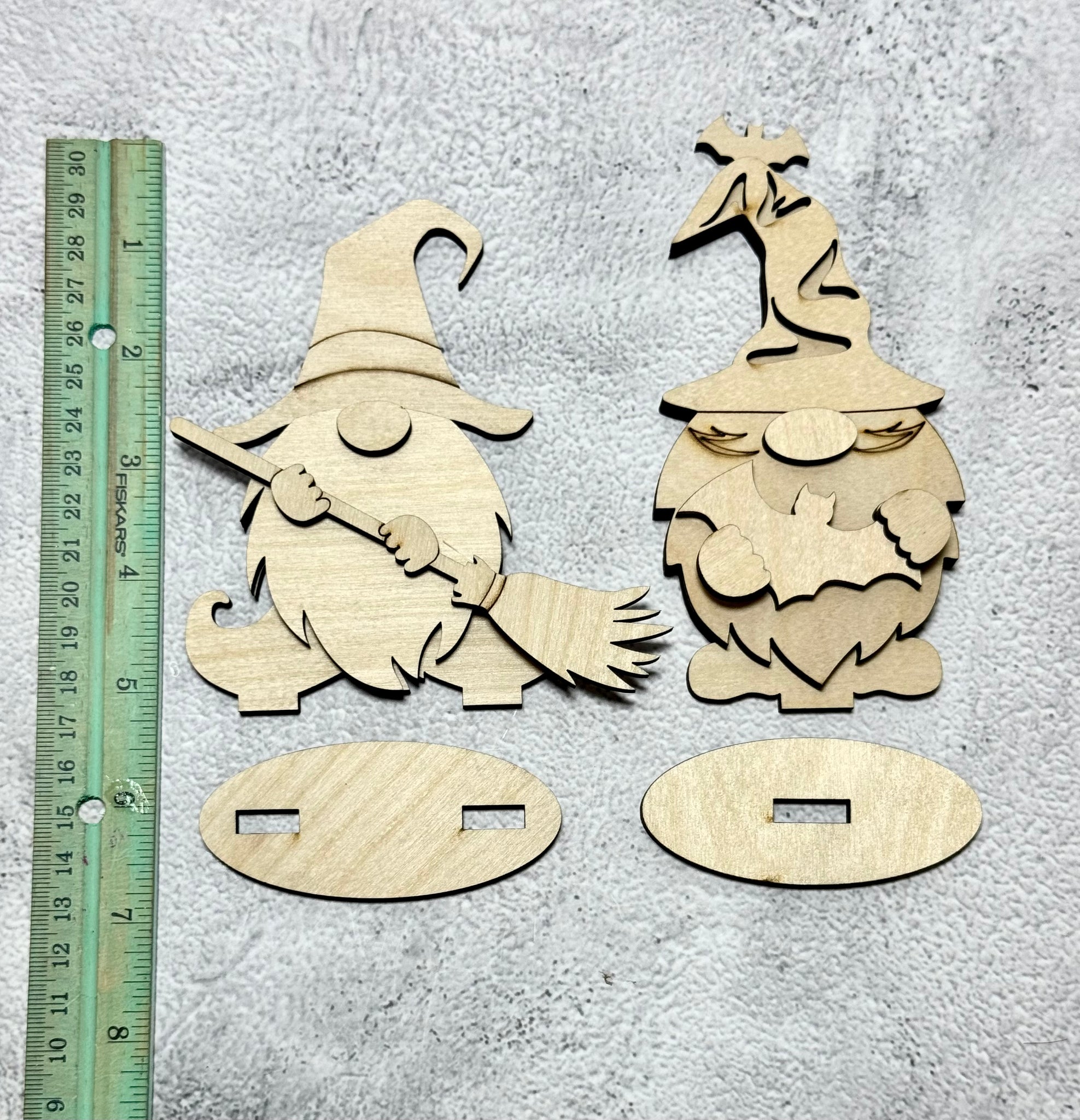 Set of 2 Halloween gnomes