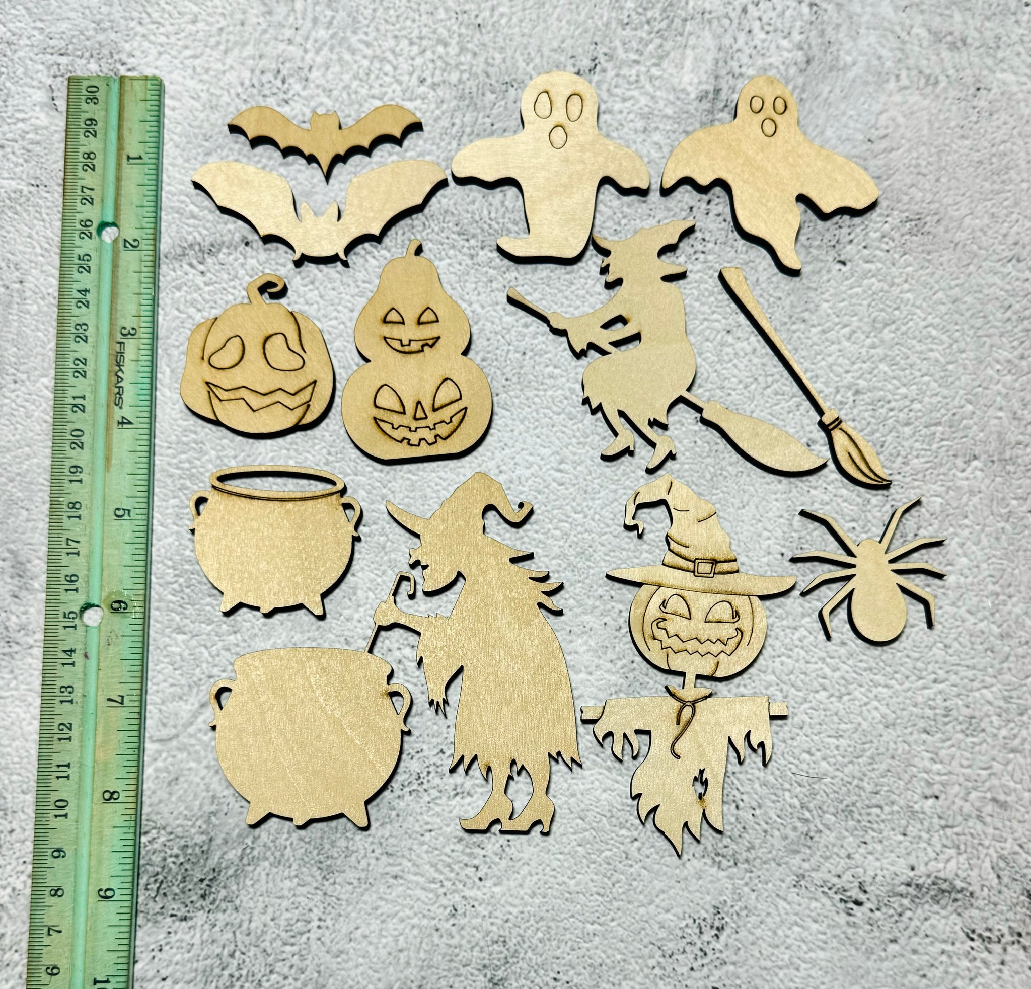 Set of Halloween shapes for crafting