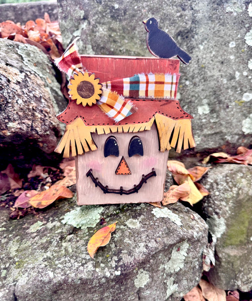 Shelf sitter scarecrow 2x4 DIY kit