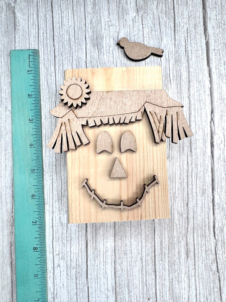 Shelf sitter scarecrow 2x4 DIY kit