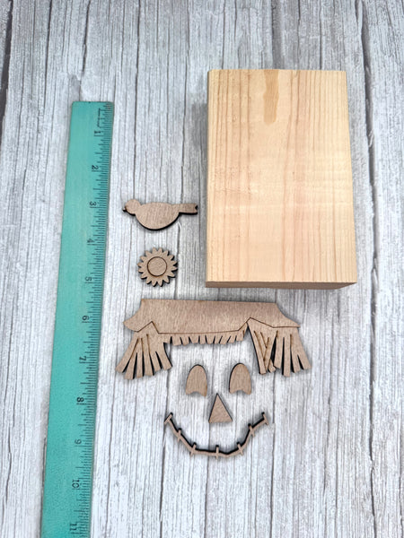 Shelf sitter scarecrow 2x4 DIY kit