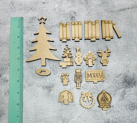 Christmas set for interchangeable bookcase