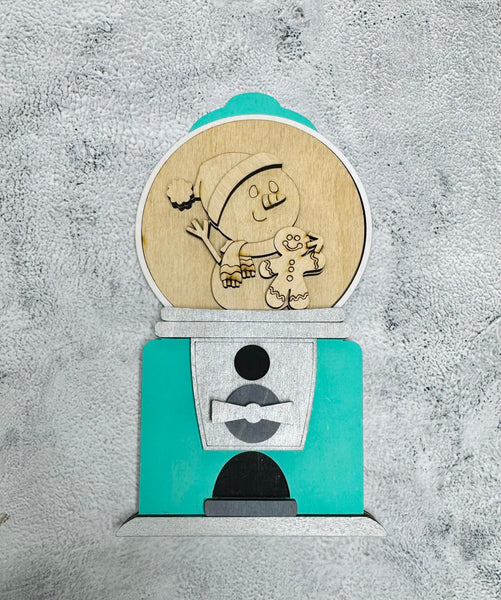 Snowman insert for interchangeable gumball machine or snowglobe