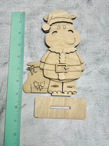 Santa hippo shelf sitter DIY