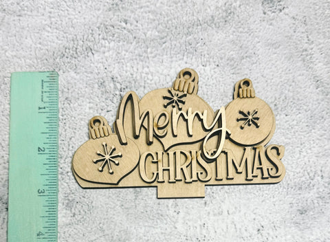 Merry Christmas insert DIY for interchangeable basket