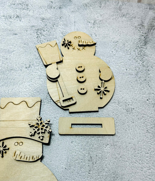 Snowman trio DIY set