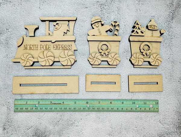 Standing Christmas train DIY kit