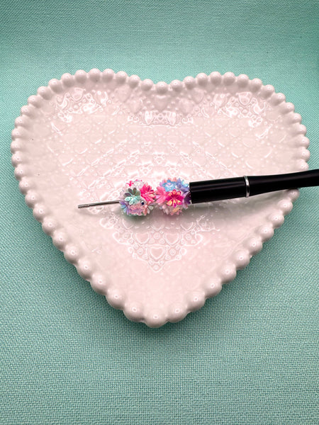 20mm fancy flower and rhinestone beads (2)