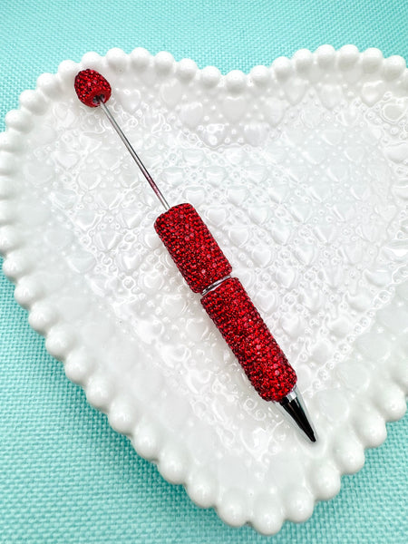 Rhinestone beadable pen