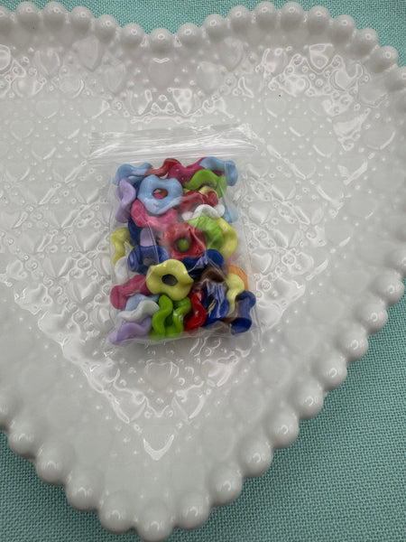 14mm acrylic wavy spacers  small bag